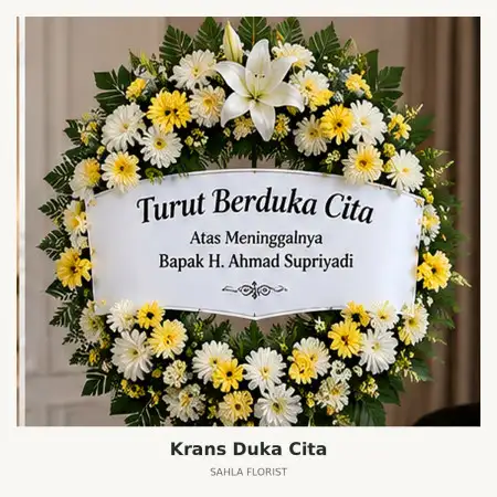Krans Bunga Duka Ritz Carlton Mega Kuningan